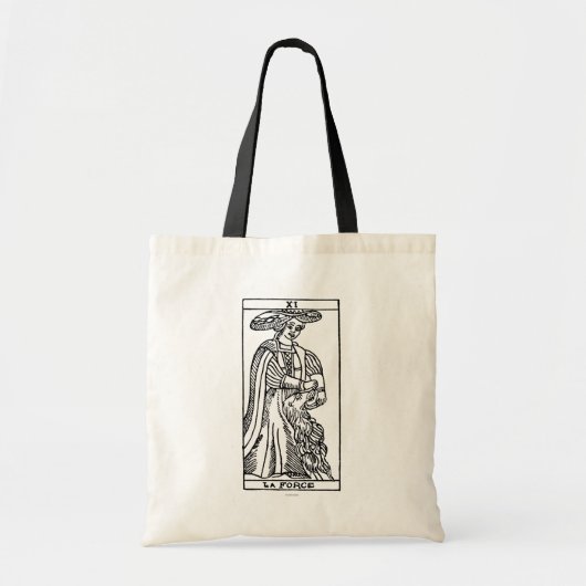 Tote Bag Carte de tarot : Force (Devant)