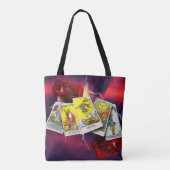 Tote Bag Carte de tarot fourre-tout (Dos)