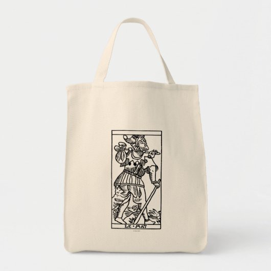 Tote Bag Carte de tarot : L'imbécile (Devant)