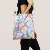 Tote Bag Carte de Thane Maharashtra (De près)