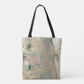 Tote Bag Carte de ville de Chicago (Dos)