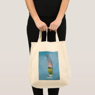 Tote Bag Carte de voyage du Togo