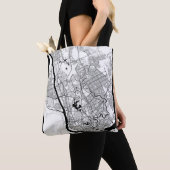 Tote Bag Carte de Yangon Myanmar (De près)