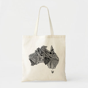 Tote Bag Carte décorative australienne