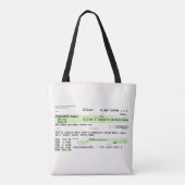 Tote Bag Carte d'embarquement - Rétro (Dos)