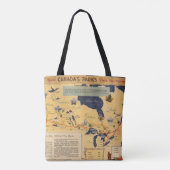 Tote Bag Carte des parcs du Canada - du Canada (Dos)