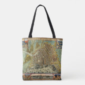 Tote Bag Carte des rues antiques d'Amsterdam, Pays-Bas (Dos)