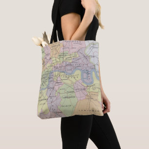 Tote Bag Carte des villes parlementaires métropolitaines