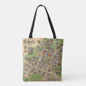 Tote Bag Carte d'Oxford, Angleterre (chemins de fer (Dos)