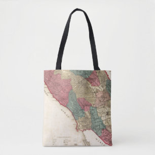 Tote Bag Carte du comté de Sonoma la Californie