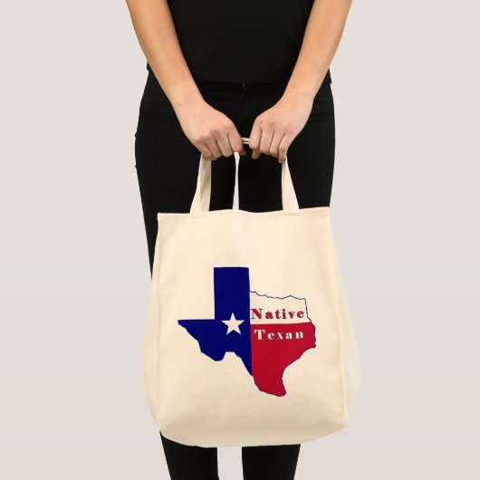 Tote Bag Carte du drapeau texan natif (Devant (produit))