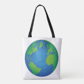 Tote Bag Carte du globe terrestre (Dos)