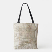 Tote Bag Carte du guide de Blanchard de Chicago (Dos)