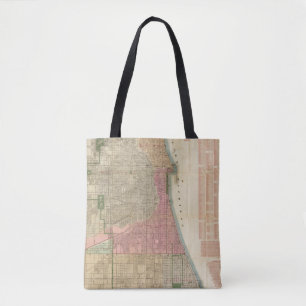 Tote Bag Carte du guide de Blanchard de Chicago 2