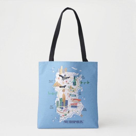 Tote Bag Carte du livre de Metropolis (Devant)