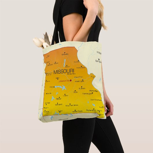 Tote Bag Carte Du Missouri
