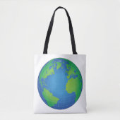 Tote Bag Carte du monde (Devant)