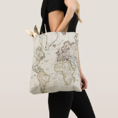 Tote Bag Carte du monde (De près)