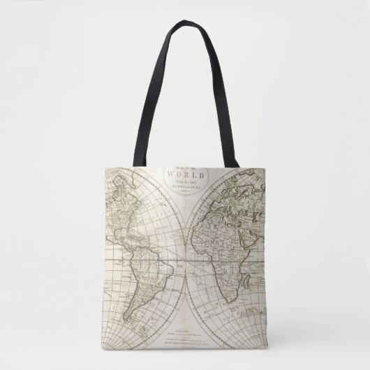 Tote Bag Carte du monde 2 (Devant)