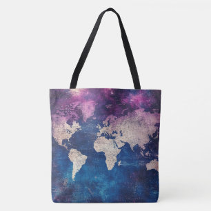 Tote Bag Carte du monde céleste vintage (4)