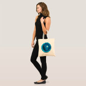 Tote Bag Carte du monde Globe Bleu Moderne