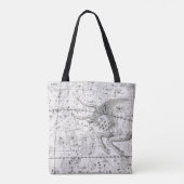 Tote Bag Carte du plat XIV de constellations (Dos)