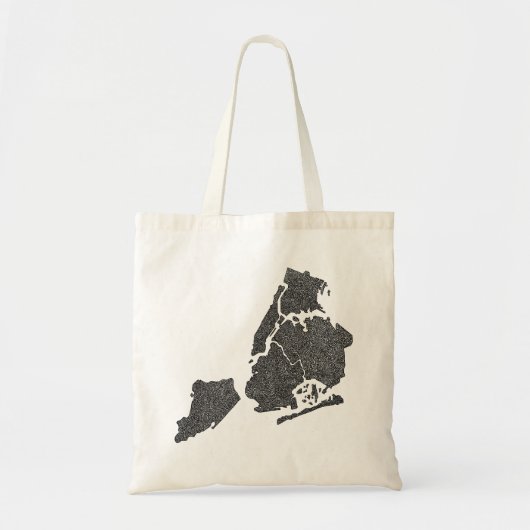 Tote Bag Carte du quartier de New York (Devant)