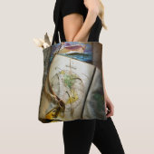 Tote Bag Carte et boussole (De près)