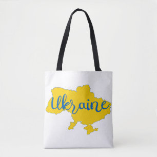 Tote Bag Carte et lettres ukrainiennes
