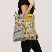 Tote Bag Carte Floride (De près)