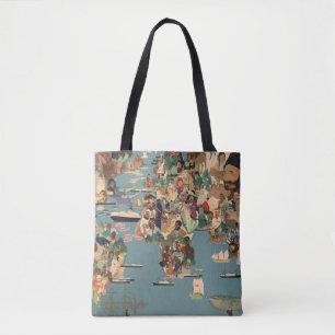 Tote Bag Carte imagée du monde