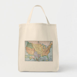 Tote Bag Carte : Les USA Expansion, 1905