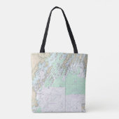 Tote Bag Carte marine Casco Bay 13290 (Dos)
