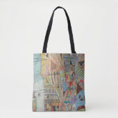 Tote Bag Carte moderne de New York I (Devant)