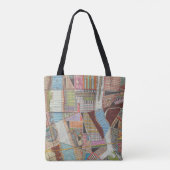 Tote Bag Carte moderne de New York II (Dos)