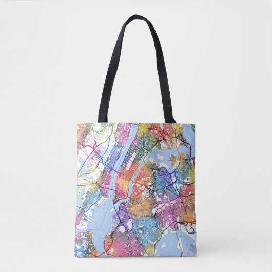 Tote Bag Carte New York (Devant)