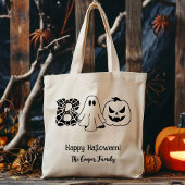 Tote Bag Carte ou traitement personnalisé Famille Boo Hallo