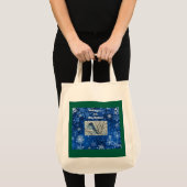 Tote Bag Carte pour notes Snowy Bluebird (Devant (produit))