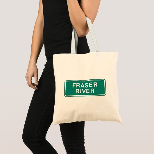 Tote Bag Carte routière du fleuve Fraser Colombie-Britanniq