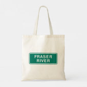 Tote Bag Carte routière du fleuve Fraser Colombie-Britanniq (Dos)
