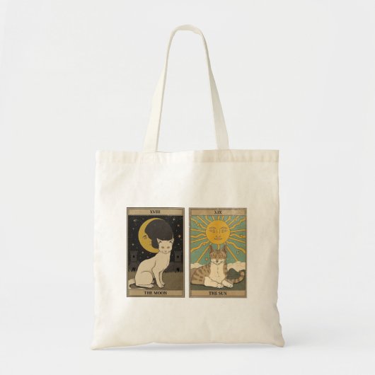 Tote Bag Carte Tarot Kitty (Devant)