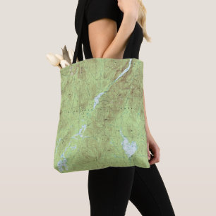 Tote Bag Carte topographique du Mont Marcy - Adirondack Par
