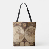 Tote Bag Carte vintage (Dos)