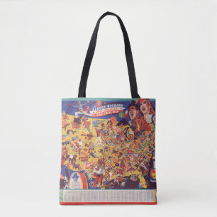 Tote Bag Carte vintage cent pour cent américaine du