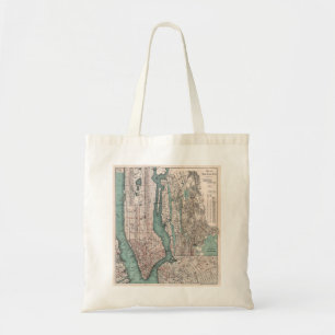 Tote Bag Carte vintage de New York (1897)