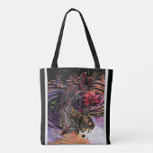 Tote Bag Cartes de mémoire Vibes d'automne Koi Skeleton Réf (Dos)