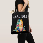 Tote Bag Cartes de Surf Malibu (De près)