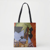 Tote Bag Cartes de violon et de jeu sur un Tableau (Devant)