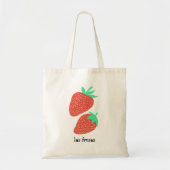 Tote Bag Cartes Flash Espagnoles fraises Fruits Aliments Fr (Devant)