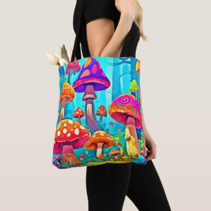 Tote Bag Cartographie de champignons géants